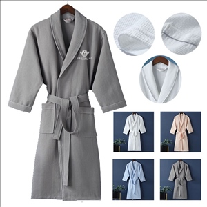 Cotton Waffle Spa Bath Robes for Women and Men